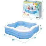 استخر بادی اینتکس مربعی طرح موج کد 56495